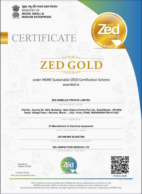 ZED Gold Certificate 